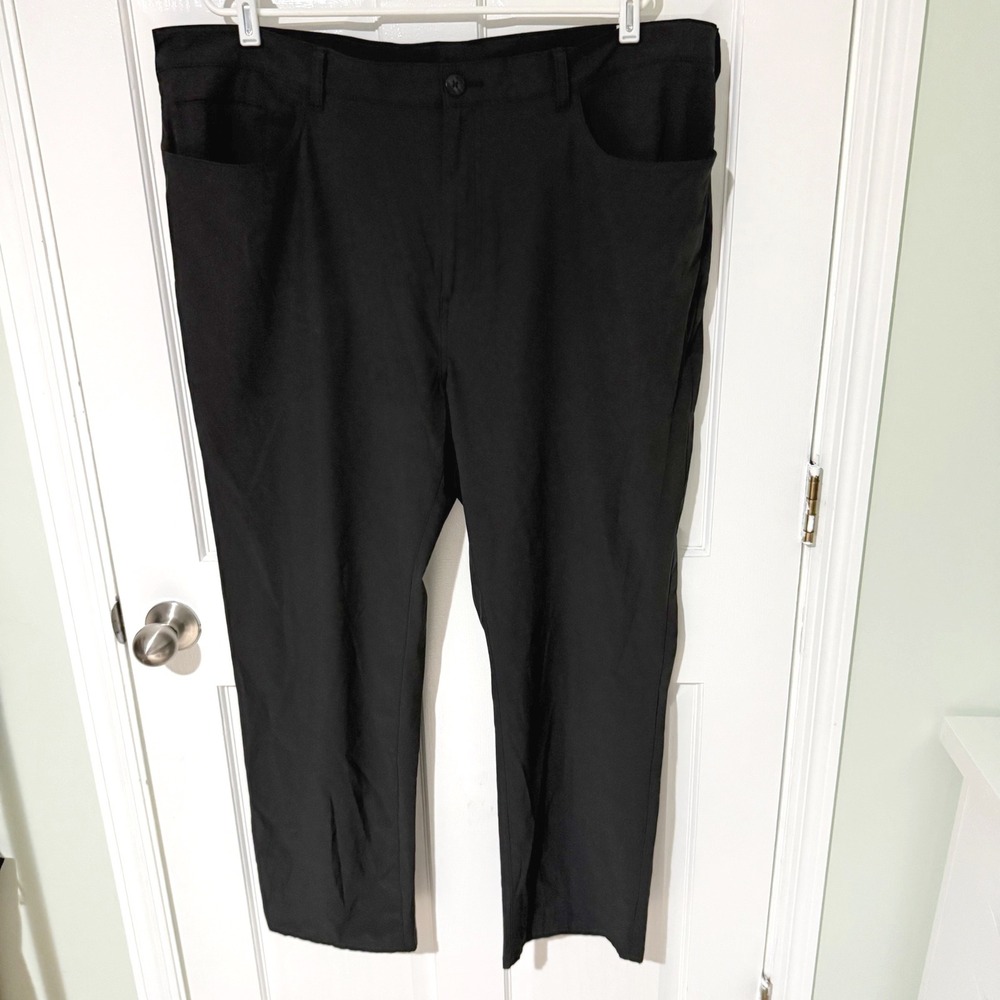 Callaway Mens Black Performance Golf Pants 44x30 Stretch Five Pocket Trousers
